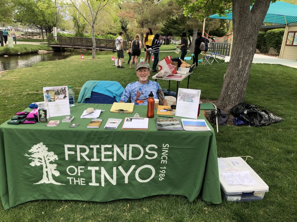 Friends of the Inyo Table at Bishop City park