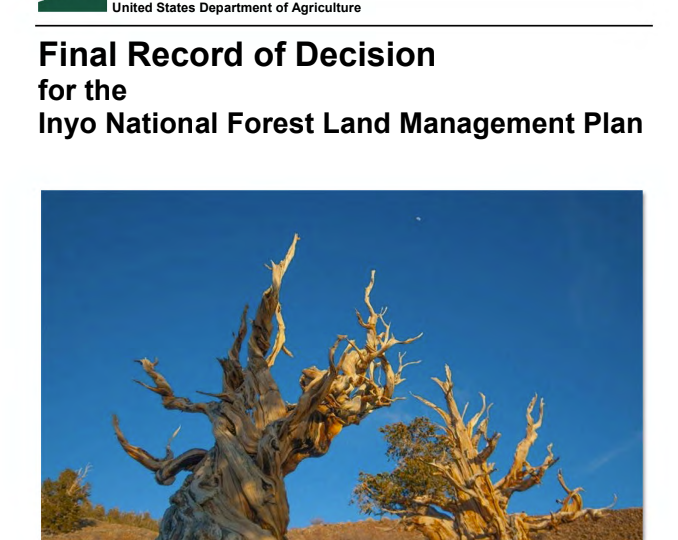 record of decision Inyo Forest Plan