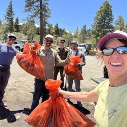 Photo from Jean about volunteer cleanup in Mammoth